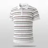 Camisa Polo de Punto de Seda Helada para Hombre Estilo Old Money, Camisa Polo Casual de Verano con Cuello de Solapa, Camiseta para Hombre