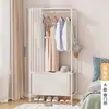 Armario para Dormitorio de Casa Simple y Económico a Prueba de Polvo Casa de Alquiler Tubo de Acero Marco de Metal Grueso Armario Producto Nuevo 2023