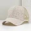 Explosões Transfronteiriças Boné de Baseball de Renda Estampado para Amantes Mulheres Design Personalizado de Flor Oca Ajustável Boné Hip-hop