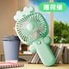 Ventilador de Mão Pequeno Desenho Animado Fofo Ventilador USB de Palha Criativa Ventilador Mini Recarregável para Escritório Estudante