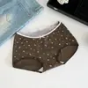 Algodón puro, refuerzo antibacteriano 10A, estilo puro e inocente, calzones Grado A, calzones de triángulo con retazos de lunares y rayas para mujer