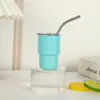 Taza Mini para Coche Amazon de 3 oz Acero Inoxidable 304 Copa Pequeña de Vino Portátil de Doble/Una Sola Capa con Popote Hecha a Medida