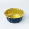 Tigela de Papel Alumínio para Air Fryer Pequena Forma de Bolo Assar Caixa de Embalagem para Durian Caixa de Papel Alumínio Retangular com Tampa