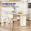 Directamente del fabricante, taburetes de plástico engrosados para uso doméstico, taburetes de comedor apilables, cómodos para sentarse a largo plazo, taburetes de molino de viento