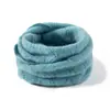 Braga de Cachemira de Color Sólido para Mujer, Bufanda de Cuello Calada, Cálida y a Prueba de Frío, Protección de la Columna Cervical, Versátil, Retro y Sencilla