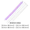 Aguja de Abalorios de Punta Abierta Trenzada Ultrafina para Pulseras Hechas a Mano DIY y Joyería con Cuentas de Arroz, 0.15-0.7mm