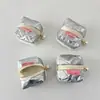 Nueva Bolsa para Auriculares de Tienda Pequeña de PU Brillante Impermeable Cubierta Protectora para Auriculares Bluetooth Billetera Portátil para Monedas Bolsa de Cosméticos para Salir