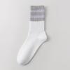 Calcetines Deportivos Puro Algodón Otoño e Invierno Calcetines para Mujer Calcetines de Media Pantorrilla Algodón para Mujer Antibacterianos Calcetines de Algodón Bordados Estilo Versátil Casual para Estudiantes