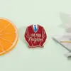 Medalla Musical de Mister Rogers de Venta Caliente Europea y Americana Exquisito Estilo Suéter Rojo Broche de Alta Gama