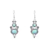 Pendientes Turquesas de Estilo Étnico Retro Bohemio Transfronterizos Europeos y Americanos para Mujer, Pendientes Personalizados Huecos de Gota de Agua, Venta al por Mayor