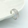 Anillo de Dedo del Pie Popular Europeo y Americano Nuevo S925 Plata Esterlina de Cuatro Líneas Fabricante Venta al por Mayor Transfronterizo Moda para Niñas Joyería para el Pie