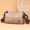 Bolsa Feminina 100% Couro Genuíno 2026 Novo Modelo Bolsa de Ombro Bolsa Transversal de Couro de Vaca Couro Macio Alça Larga Bolsa Almofada