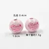 Nuevas Cuentas de Madera de 16 mm con Letra de Corazón Impresa Cuentas Sueltas Decoración de Corazón para el Día de San Valentín Accesorios de Joyería DIY Cuentas Redondas