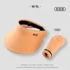 Chapéu de Sol de Verão Estilo Coreano Chapéu de Sol com Proteção Solar Aba Larga Cobertura Facial Chapéu de Concha Celebridade da Internet Aro de Cabelo Dobrável Portátil Chapéu de Sol para Mulheres