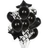 Cross-border 14pcs18 polegadas de alumínio de lantejoulas perolizadas ouro rosa balão set bebê festa decoração layout de férias