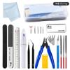 Set de Herramientas para Modelos Gundam Más Vendido Transfronterizo para Ensamblaje, Incluyendo Tijeras, Cúter, Pinzas, Pinzas para Cortar con Agua de Kits de Modelos y Tiras de Pulido
