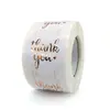 Pegatina de agradecimiento con estampado de bronce al por mayor de fábrica papel kraft patrón de espiga de trigo pegatina selladora para embalaje de regalo pegatina pegatina pegatina