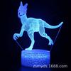 Transfronteiriço dedicado a Amazon dinossauro luz noturna 3D luz de atmosfera estéreo colorida USB lâmpada presente lâmpada de cabeceira