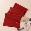 Bufanda versátil de cachemir romántica de alta gama de color liso para mujer, bufanda cálida de cuello engrosada nueva de otoño e invierno para parejas