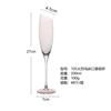 Copo de vinho tinto inclinado colorido doméstico High-end Light Luxury Colorful Bordeaux High-foot Glass Copo de vinho comercial