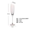 Conjunto de Taças de Vinho Tinto Inclinadas de Cristal Bordô para Uso Doméstico Taça de Champanhe de Luxo Leve Comercial Taça de Alto Valor