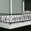 Barandilla de Balcón de Aleación de Aluminio Forjado de Hierro Francés Barandilla para Macetas de Terraza Valla Exterior de Patio Barandilla de Ático Personalizado