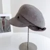 Sombrero Ecuestre de Doble Ala Estilo Chanel para Mujer, Sombrero de Paja con Protección Solar para Verano, Gorra Newsboy Plegada para Viajar con Ala Suave