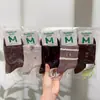 Meias Novas de Outono e Inverno Mian Kao para Mulheres Meia-Calça Meio da Panturrilha Meias de Desenho Animado para Mulheres Estilo Japonês Estilo College Estilo Coreano Meias de Algodão para Estudantes