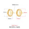 Aretes de plata esterlina 925 soporte vacío aretes retro dorados para mujer aretes diy cera de abeja aretes de turquesa soporte vacío accesorios