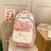 Mochilas Escolares Atractivas para Estudiantes de Secundaria y Universidad, Mochilas Lindas de Color Macarrón, Gran Capacidad, Gama Alta y Versátiles