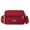 Bolso Cruzado para Mujer de Mediana Edad Bolso de Hombro Estampado Multicapa Mochila Impermeable para Mujer Billetera Versátil con Cremallera
