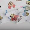 Tela para Ropa de Sol al Aire Libre de Poliéster con Estampado de Puntos, Malla Transpirable con Sensación de Frescura, Estampado de Dibujos Animados para Niños