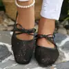 Comercio Exterior Transfronterizo Otoño 2026 Nuevo Malla de Encaje Mary Jane Zapatos para Mujer Poco Profundos Sin Cordones Moda Zapatillas Planas para Mujer