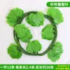 Enredadera Parthenocissus Uva Hoja de Vid Verde Pegada con Goma Decoración de Vid Falsa para Enrollar Tubería Enredadera Verde Plantas Verdes Plantas de Hojas Verdes