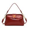 Moda High-end Cor Sólida Versátil Portátil Bolsa Quadrada Pequena Feminina 2025 Novo Design Nicho Bolsa Simples de Ombro Transversal
