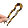 Elegante Pasador en Forma de U para Mujer, Pasador de Acrílico de Alta Gama para Peinados de Moño, Nuevo Accesorio para el Cabello Estilo Chino