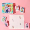 Paquete pequeño de pañuelos de papel 100% pulpa de madera virgen con estampado de dibujos animados, portátil, flexible, papel de pañuelo suave para la piel para estudiantes, empaque pequeño