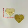 Pastel Corazón de Oro Puro 999, Regalo de San Valentín, Te Amo con Todo Mi Corazón, Princesa, Que Te Enriqueces