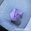 Flor Decorativa de Fita Mini Feita à Mão de 2cm Rosa Estéreo Cabeça de Rosa Acessórios de Cabelo DIY Material de Brinquedo Caixa de Presente