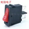 KCD1-110 9.5x 21 interruptor de barco delgado impermeable rojo de 2 pines interruptor de encendido pequeño para instrumento