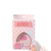 Esponja para Polvo Suelto de Pelo Corto con Forma de Corazón Snow Mary, Esponja para Maquillaje, Esponja para Polvera Compacta de Pelo Corto, Esponja para Fijar el Maquillaje, Herramienta de Belleza