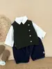 Cárdigan de Punto con Botones Laterales Estilo Coreano para Niños y Niñas Otoño e Invierno 2025 Chaleco para Bebé Chaleco Exterior para Niños