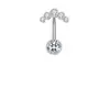 Novo Modelo de E-commerce Transfronteiriço 5 Cabeças de Zircônia Piercing de Umbigo Cobre Inlaid Flor de Zircônia Coração Borboleta Pingente Piercing de Umbigo Unha de Umbigo