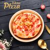Venta directa de fábrica transfronteriza fiesta de Navidad sartén antiadherente para pizza bandeja para hornear de acero al carbono negro molde para hornear tarta pastel