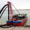 Varios tipos de bombeo de arena Barco barco de dragado de río draga de succión con disparo barco lavador de oro equipo de bombeo de arena suministro en stock