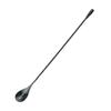 Aço inoxidável 304 colher de bar de cabo longo com cabeça dupla colher para milk tea café colher para salada de frutas colher de mistura para bar