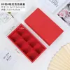2/4/6/8 Caja de Regalo Transparente Engrosada Esmerilada para Pastel de Luna de Mediados de Otoño Caja de Empaque Crujiente de Yema de Huevo con Bolso