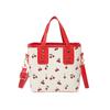 Bolsa Tote Balde de Ombro Grande Capacidade Fofa para Deslocamento Transfronteiriça 2025 Nova Cereja Portátil Moda Bolsa Bolsa de Mão