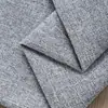 Tela de poliéster 100% color liso imitación lino para tapicería de sofás de casas de huéspedes, cojines de ventanales y tela decorativa resistente al desgaste