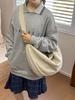 Bolso Dumpling con Textura de Algodón y Lino 2025 Nuevo Bolso Cruzado Casual Japonés Bolso de Tela Gran Capacidad Bolso de Hombro Mochila Escolar